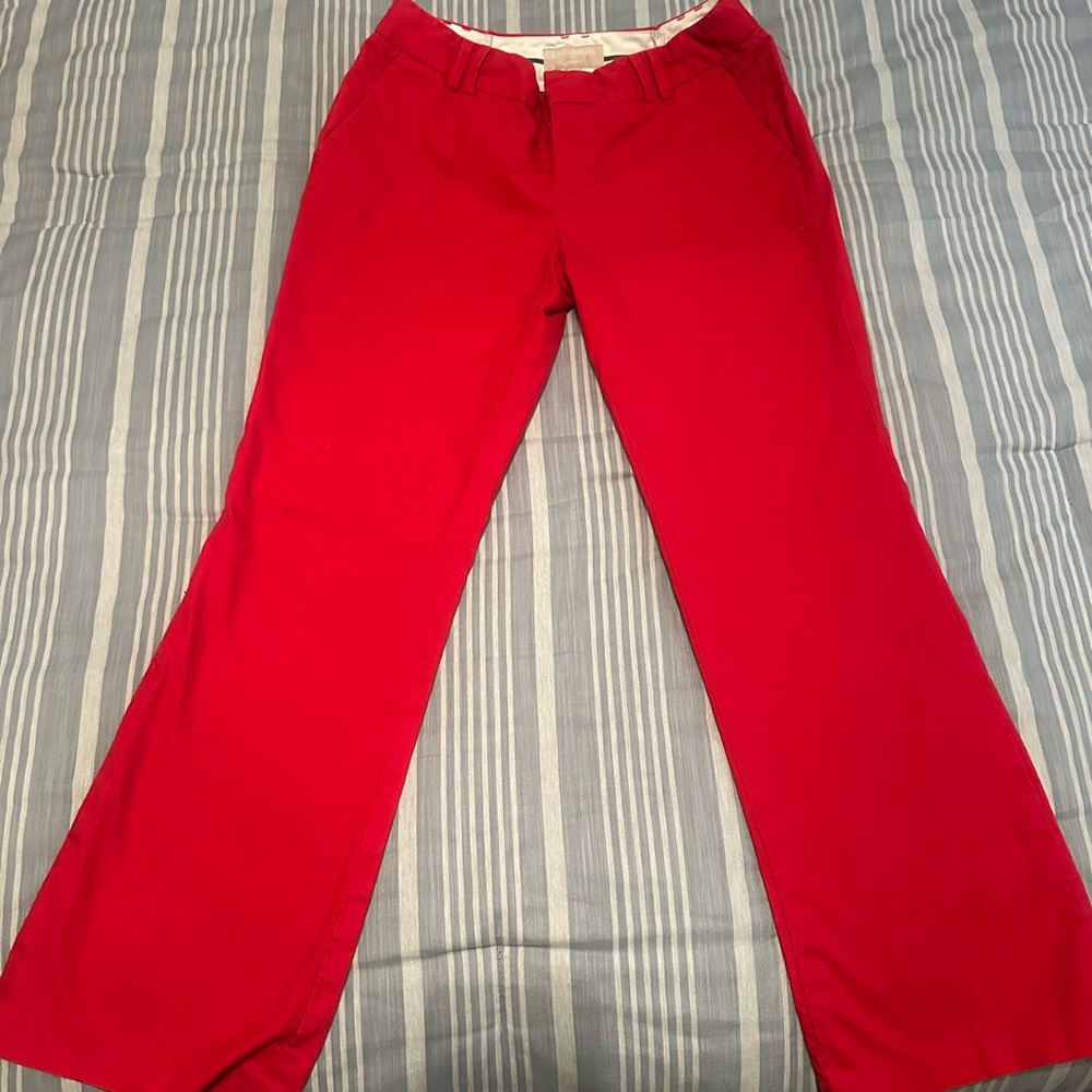 Banana Republic Bold Red Trousers